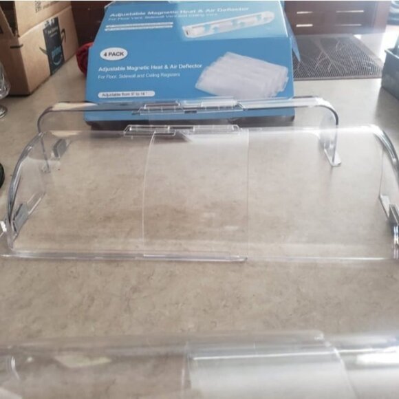 Heating & Air Vent Deflector for Vents Sidewall Ceiling Floor Registers - Picture 2 of 3